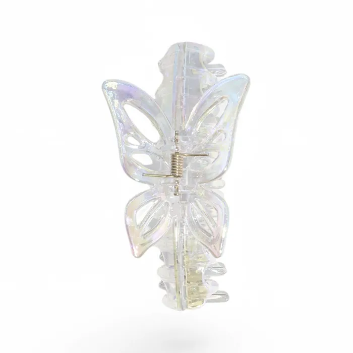 Hair Clip Large Butterfly Transparente - Imagen 2