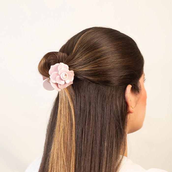 Hair Clip Blush Camelia - Imagen 3